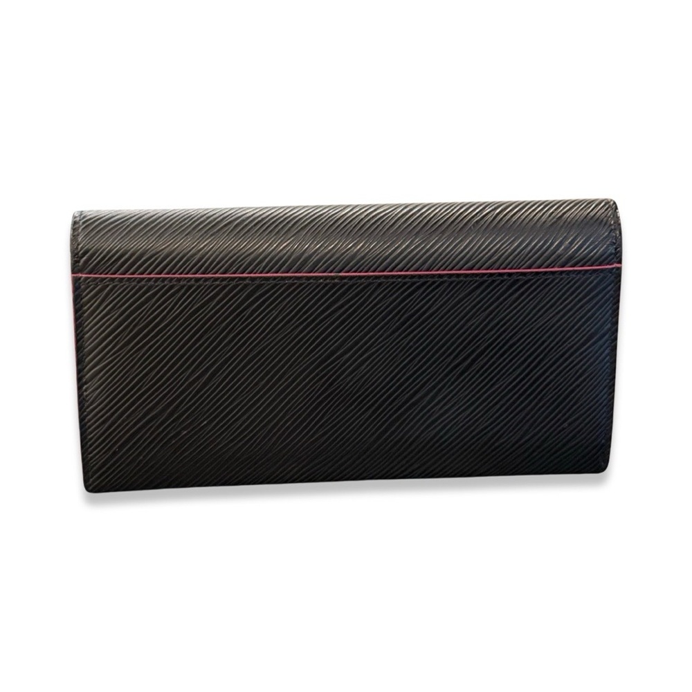 Louis Vuitton Portefeuille Sarah Epi Black Pink Long Wallet - Picture 2 of 9